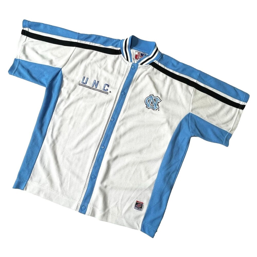 North Carolina Tar Heels Vintage 90s UNC Basketball Warm Up Shooting Jersey -  L